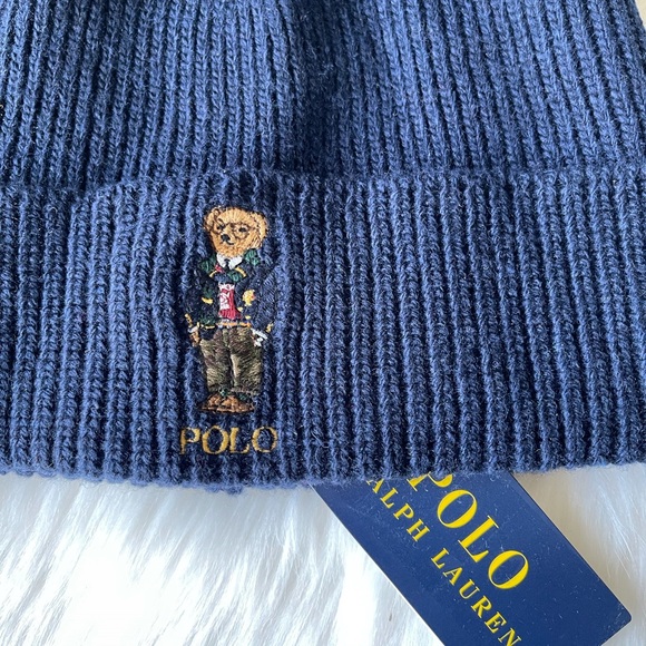 Polo Ralph Lauren collegiate Bear beanie - Picture 2 of 3